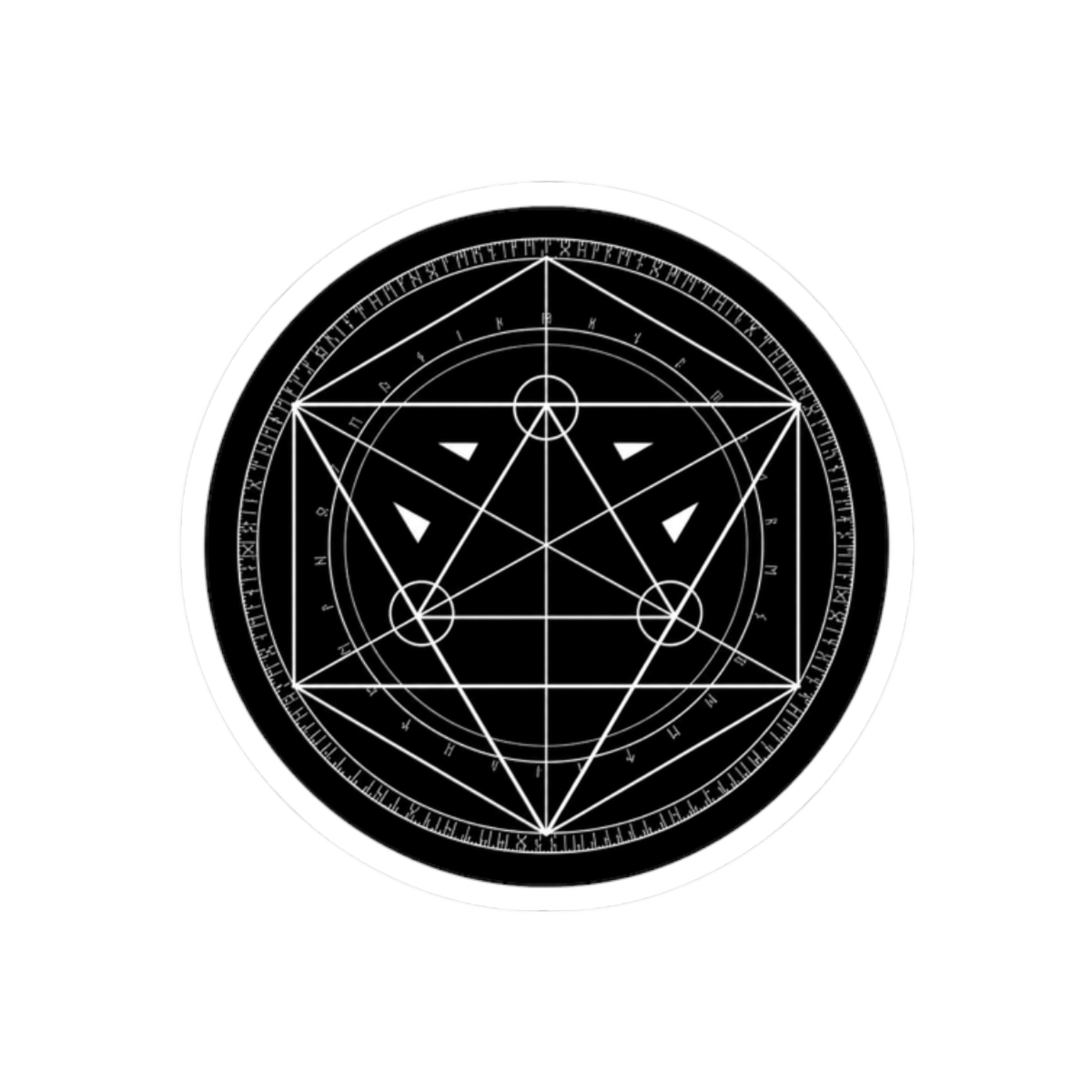 Arcane Circle Spirit - Dark Sticker - alternate angle 3, merchandise