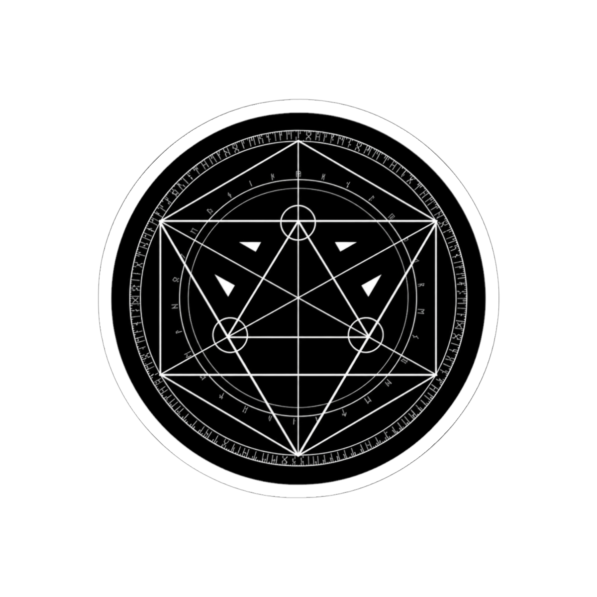 Arcane Circle Spirit - Dark Sticker - alternate angle 1, merchandise