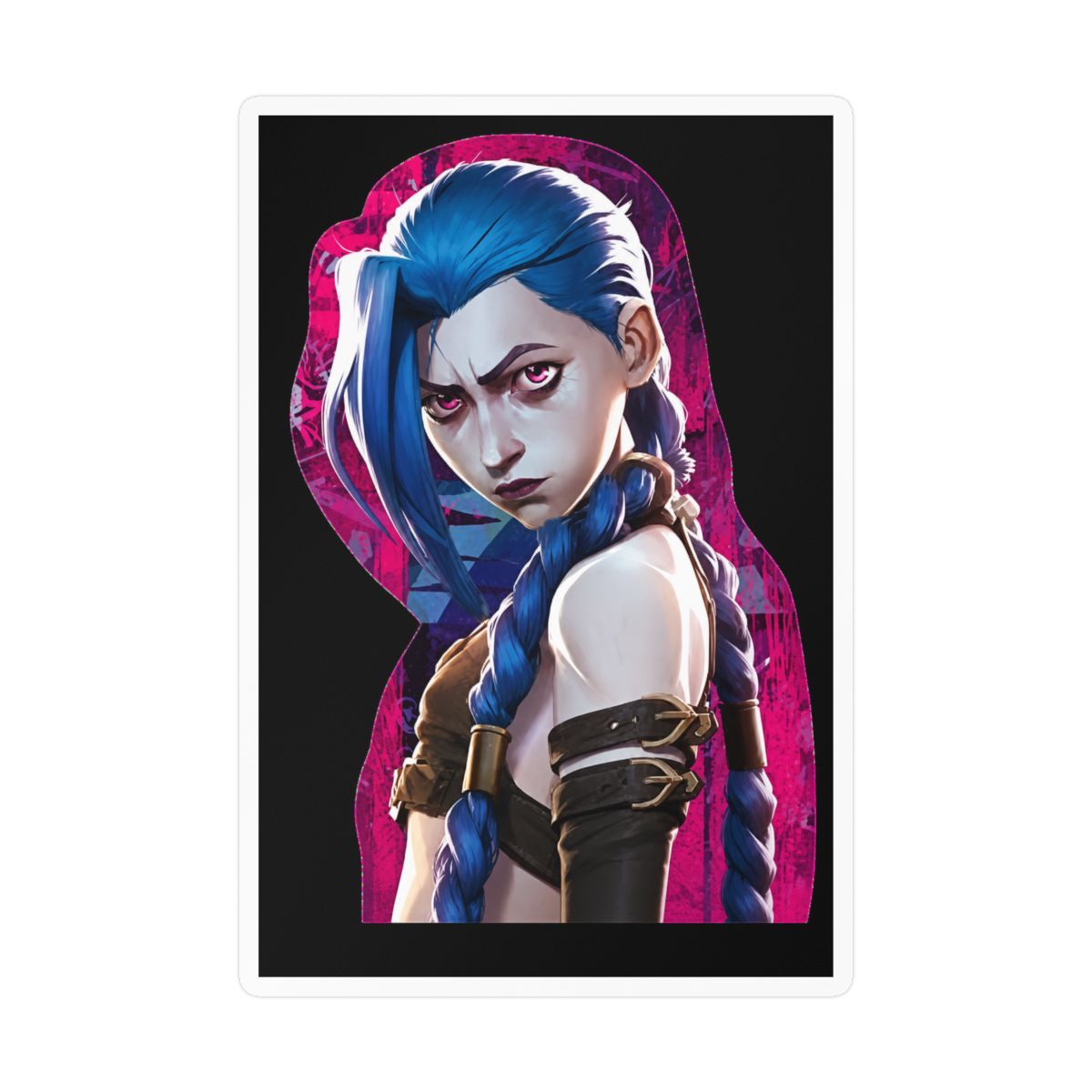 Jinx Arcane Sticker Decal Stickers Car Laptop 4.5"x5.5" - alternate angle 3, merchandise