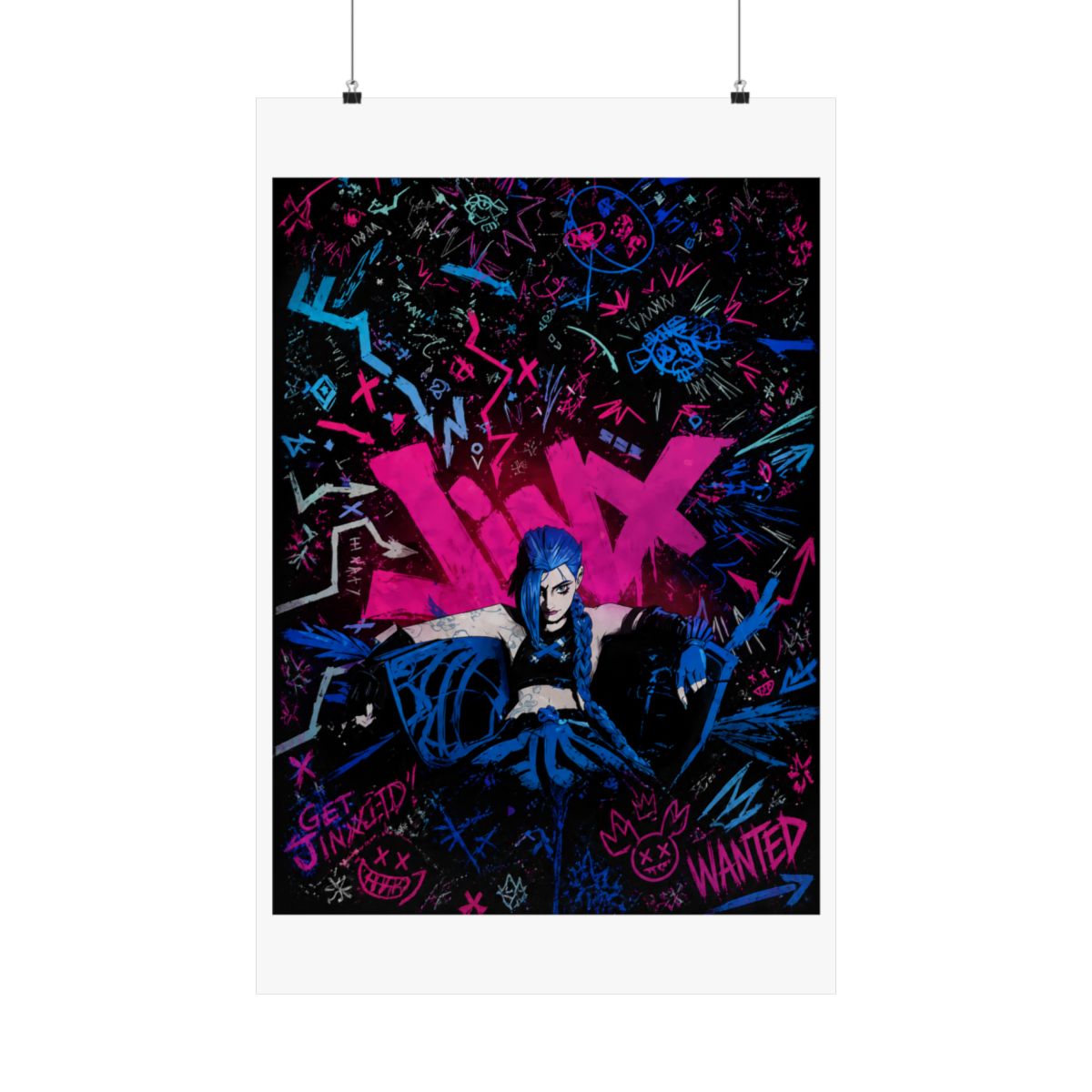 Arcane Jinx Graffiti Metal Poster - alternate angle 1, merchandise