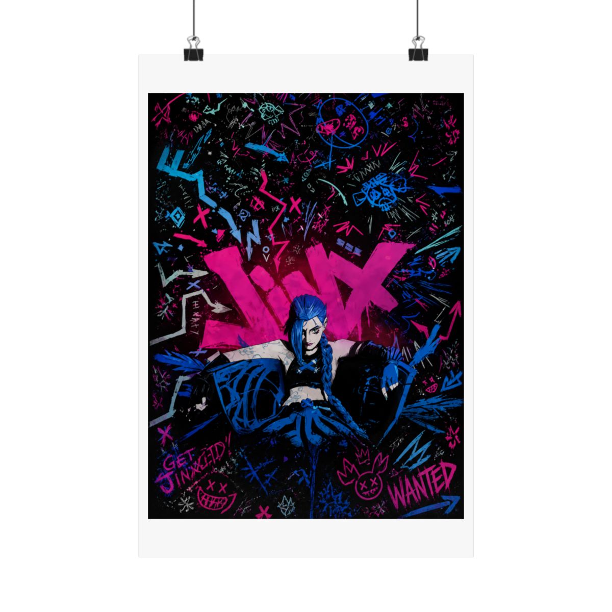 Arcane Jinx Graffiti Metal Poster - alternate angle 5, merchandise