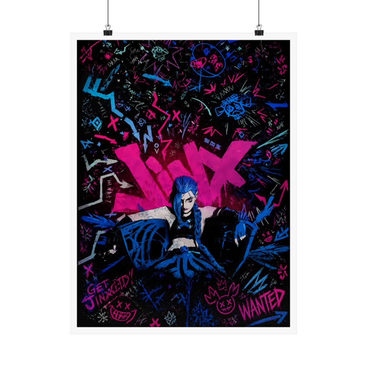 Arcane Jinx Graffiti Metal Poster - alternate angle 3, merchandise
