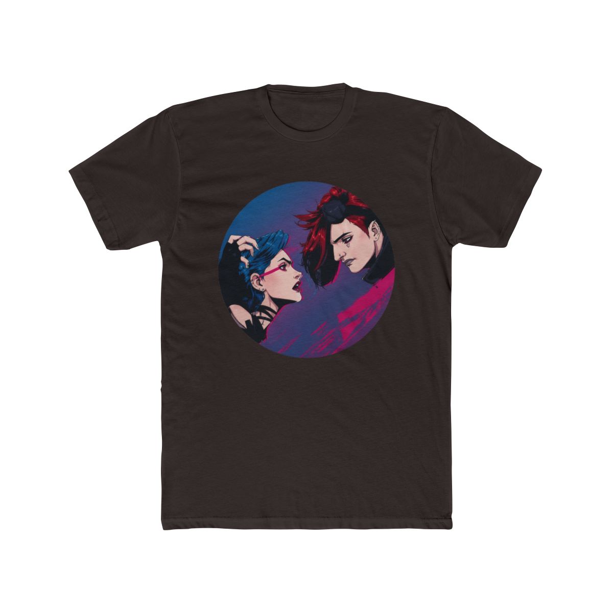 Arcane Jinx VS Vi T Shirt - alternate angle 2, merchandise