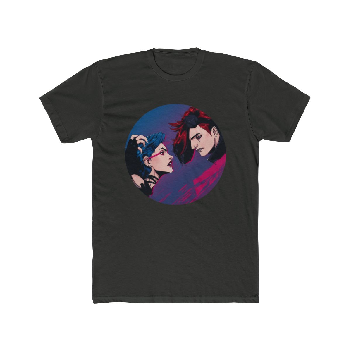 Arcane Jinx VS Vi T Shirt - alternate angle 5, merchandise