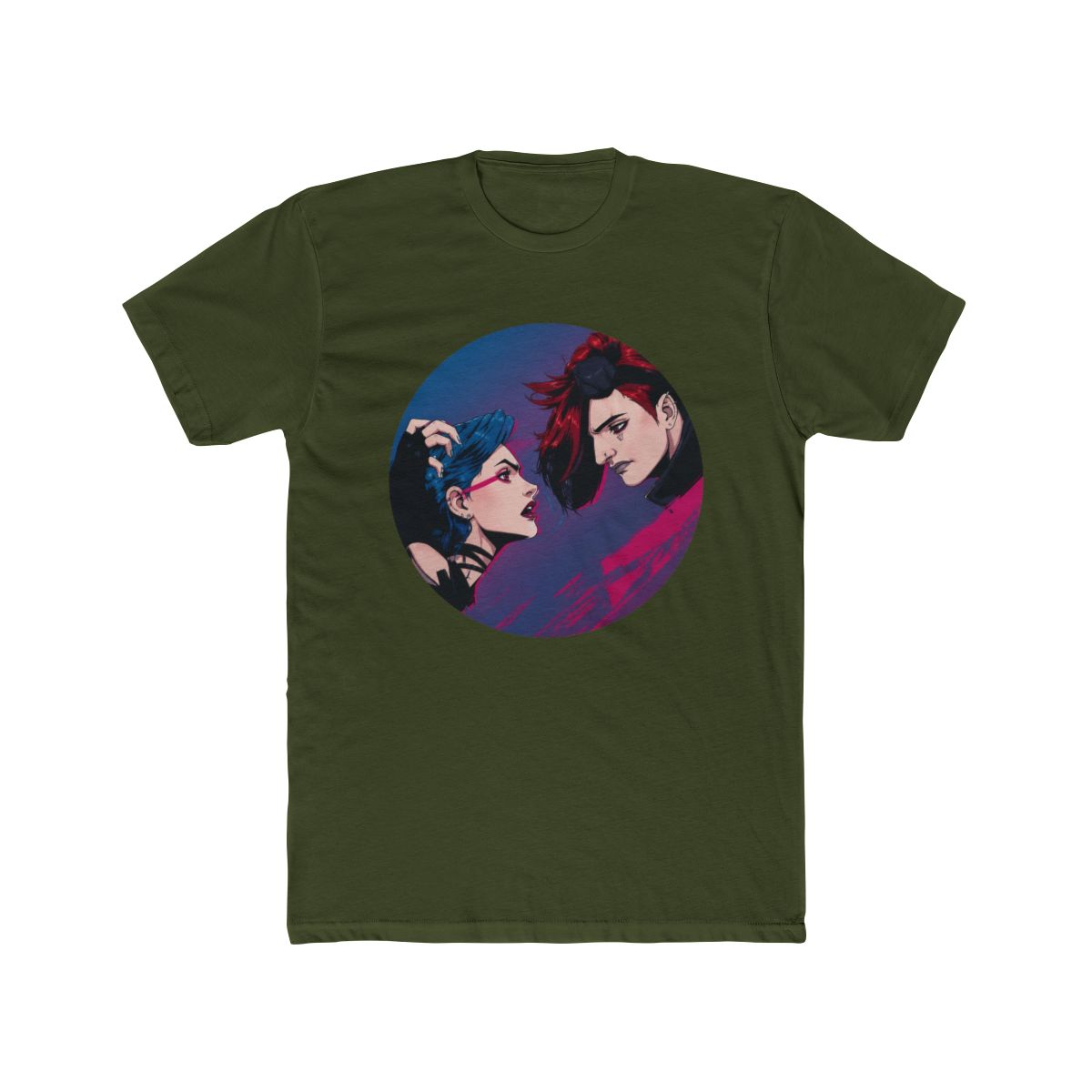 Arcane Jinx VS Vi T Shirt - alternate angle 4, merchandise