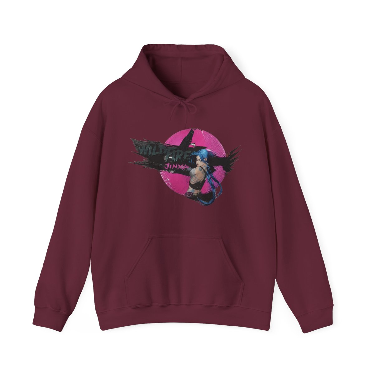 Arcane Jinx Attack Hoodie - alternate angle 3, merchandise