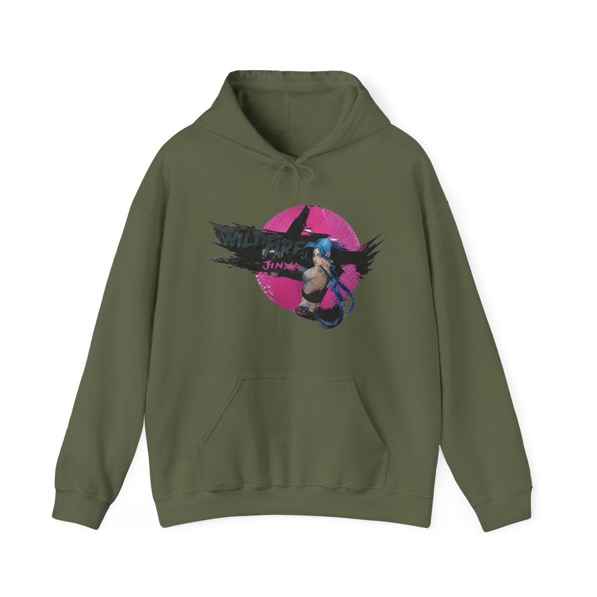 Arcane Jinx Attack Hoodie - alternate angle 4, merchandise