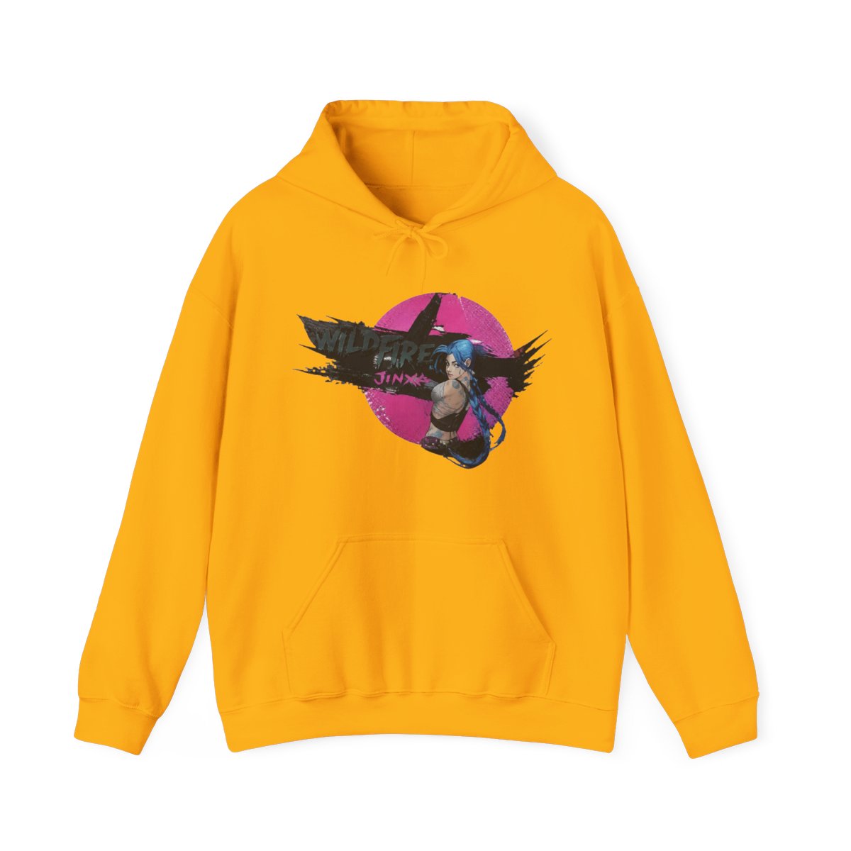 Arcane Jinx Attack Hoodie - alternate angle 2, merchandise