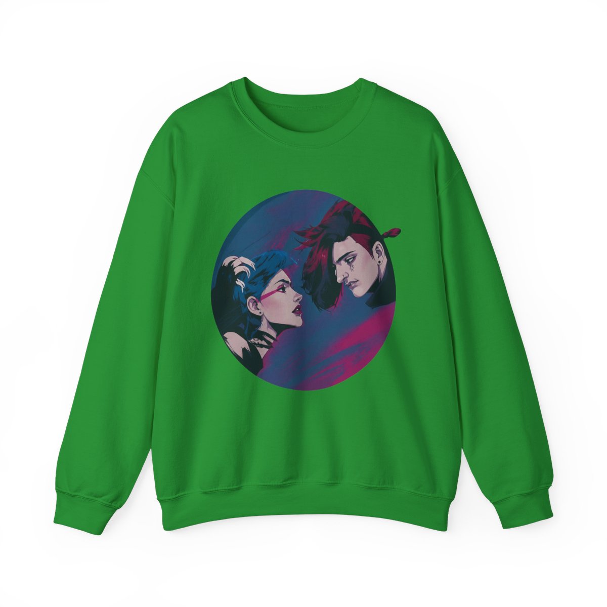 Arcane Jinx VS Vi T-Shirts - alternate angle 2, merchandise