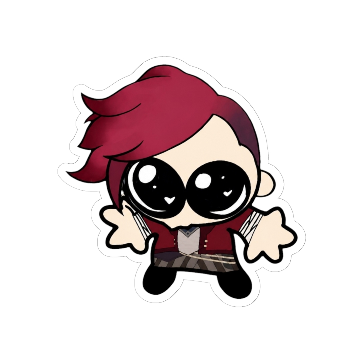 Cute Vi Arcane Sticker | Vinyl Decal for Fans - alternate angle 1, merchandise
