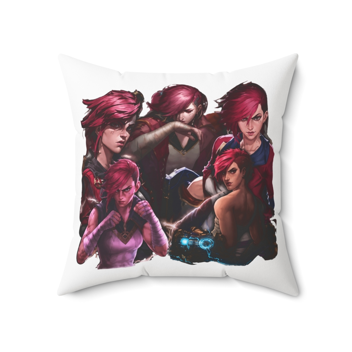 Arcane Vi Profile Throw Pillow - alternate angle 5, merchandise