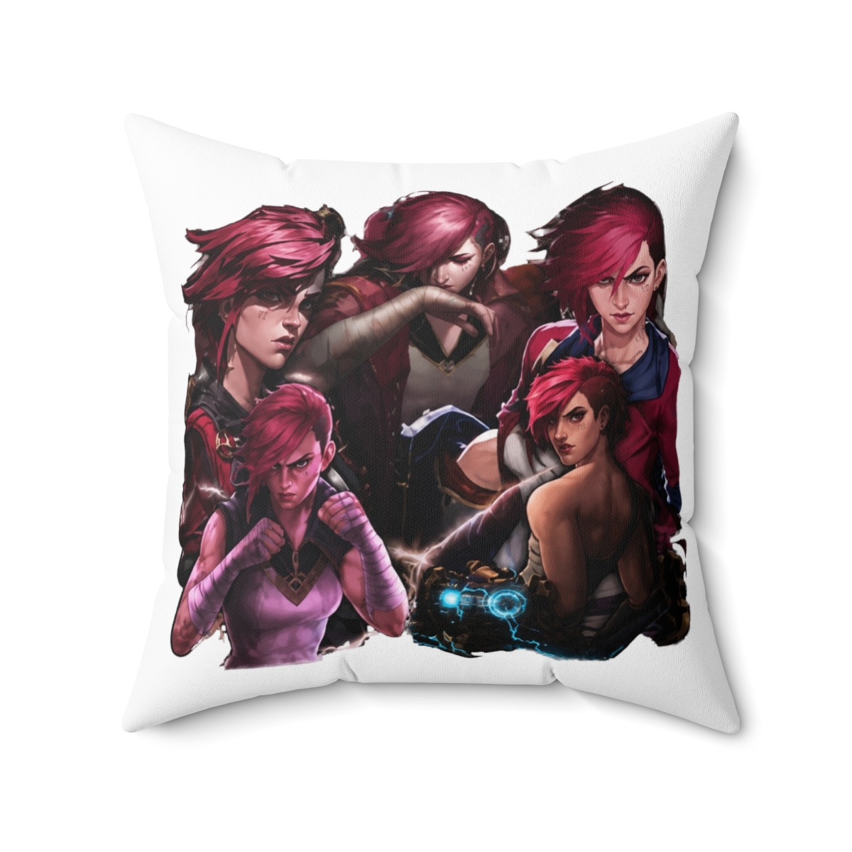 Arcane Vi Profile Throw Pillow - alternate angle 4, merchandise
